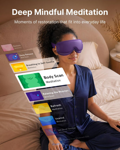 RENPHO Eyeris 1 Eye Massager with Heat, Heated Massage Eye Mask