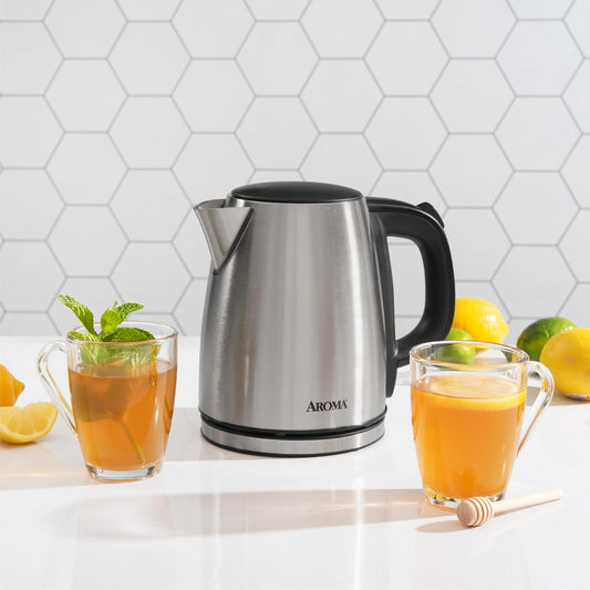 Aroma Housewares 1.0L / 4-cup Stainless Steel Electric Kettle (AWK-267SB)