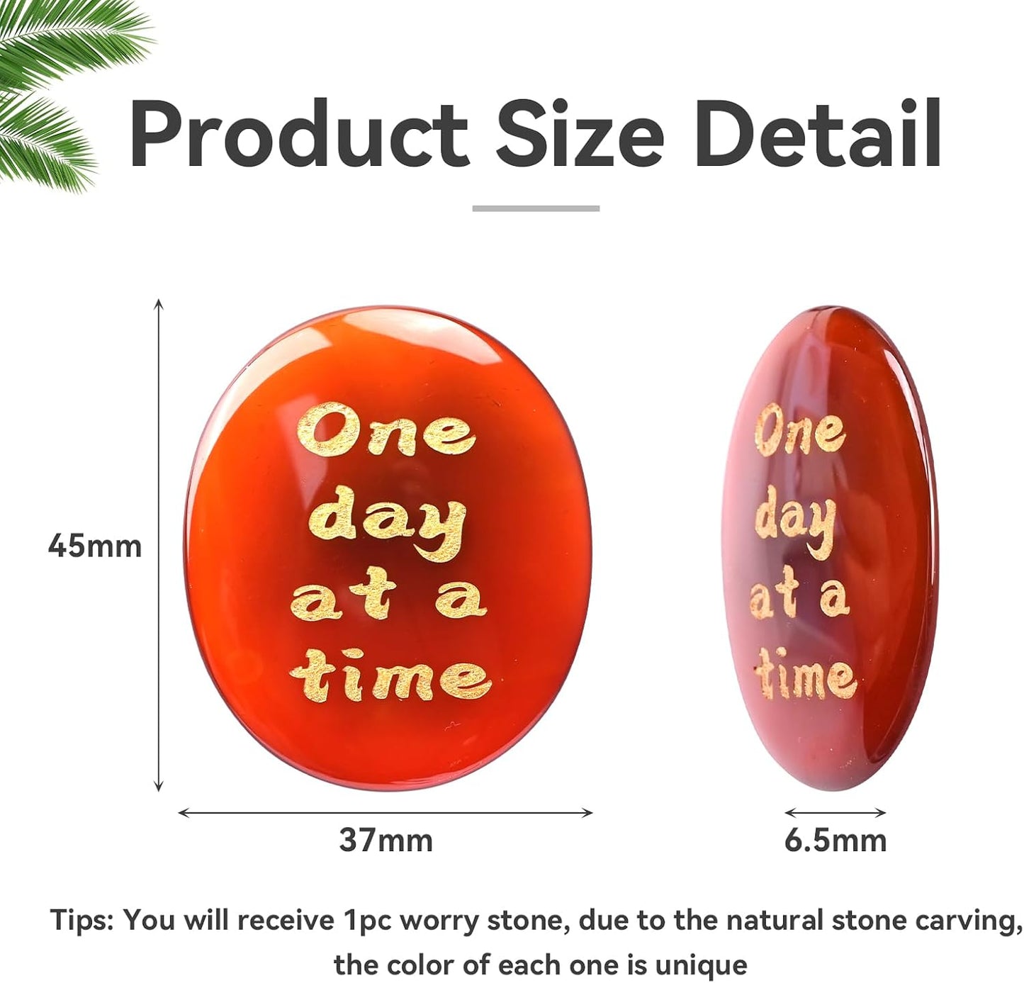 Gemstone Worry Stones for Anxiety, Amethyst and Red Agate Crystals, Hand Carved Thumb Worry Stone Healing Crystal for Relief, Yoga Meditation