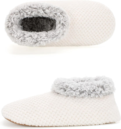 Cozylook Fuzzy Slippers for Women Indoor Soft Sole Slipper Socks