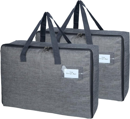 2 Pack Large Moisture-Proof Storage Moving Travel Bag Storage Container