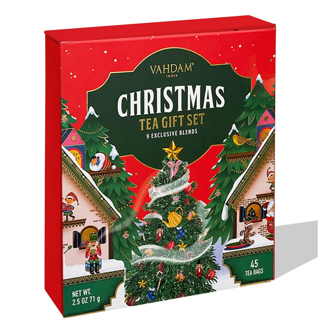 VAHDAM, Assorted Black Tea Loose Leaf Tea Gift Set (10 Flavors) Gift Ideas for Women & Men | Directly Sourced From Assam and Darjeeling | Resealable Ziplock Pouch