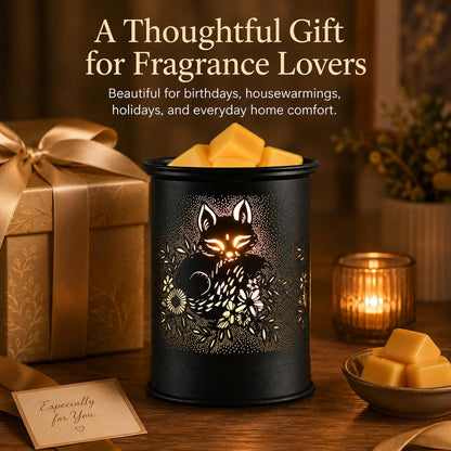 kobodon Wax Melt Warmer Metal Wax Warmer for Scented Wax Electric Fragrance Candle Oil Burner 2 in 1 Wax Melts as Gifts for Moms Grandma Women Girls(Sunflower)
