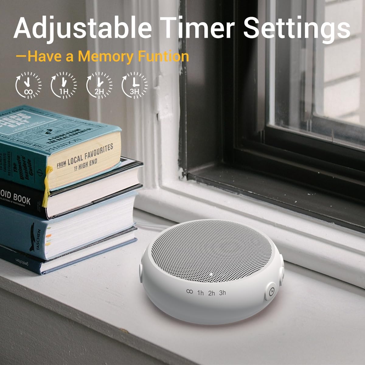 Sound Machine Baby Patter for Sleeping Cute White Noise Machine for Baby Kids Adults with 32 Soothing Sounds 32 Volume Levels Brown Noise Machine with 4 Timer Memory Funtion for Travel Office Privacy
