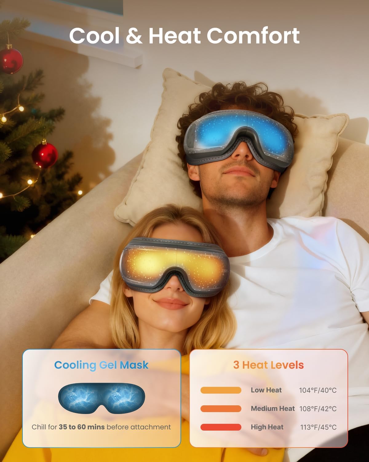 RENPHO Eyeris 3 Eye Massager with Heat and Cooling, Massaging Eye Mask