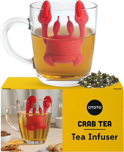 OTOTO Louie Cat Tea Infuser - Cats Loose Leaf Steeper & Diffuser, Tea Strainer Accessories, Cute Gifts for Cat Lovers, White Elephant Gifts, Cute Kitchen Accessories