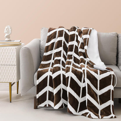 VENTIMI Electric Blanket Heated Throw, 50" x 60" Heated Blanket with 5 Heat Levels & 3 Hours Auto Off, Fast Heating Blankets with ETL & FCC Certification, Grey