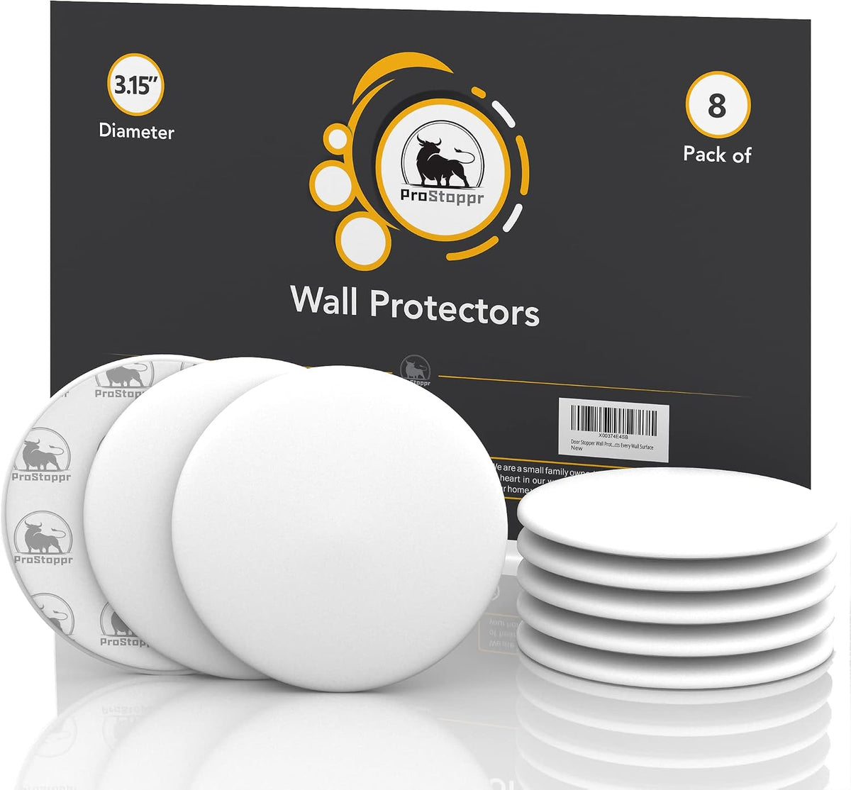 ProStoppr® Door Stoppers - Large 3.15" - Strong Adhesive Backing