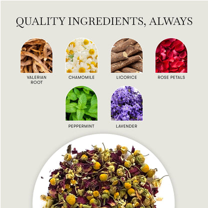 Luxmi Estates - Valerian Dream - Organic Valerian Root Tea for Sleep (50 Tea Bags, Valerian Root)