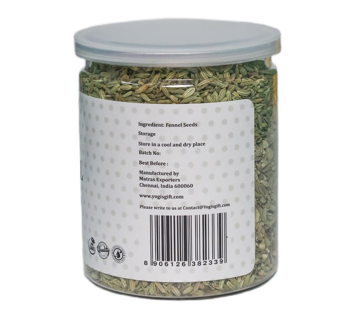 Yogi's Gift® Fennel Seeds 8oz | Whole Fennel Seeds | Premium Quality