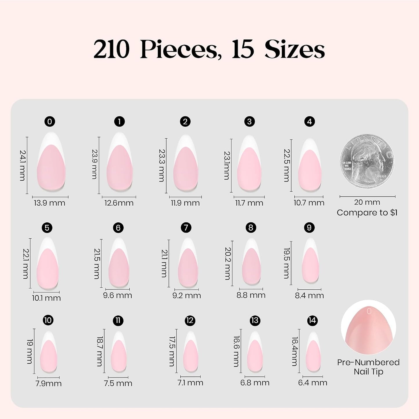 Beetles Press On Nail Kit-Short Square French Tip Press On Nails, 150Pcs Pink French Nail Tips with Nail Glue & Remover Builder Top Coat Nail Lamp, All-in-One DIY Fake Nails Gift for Women