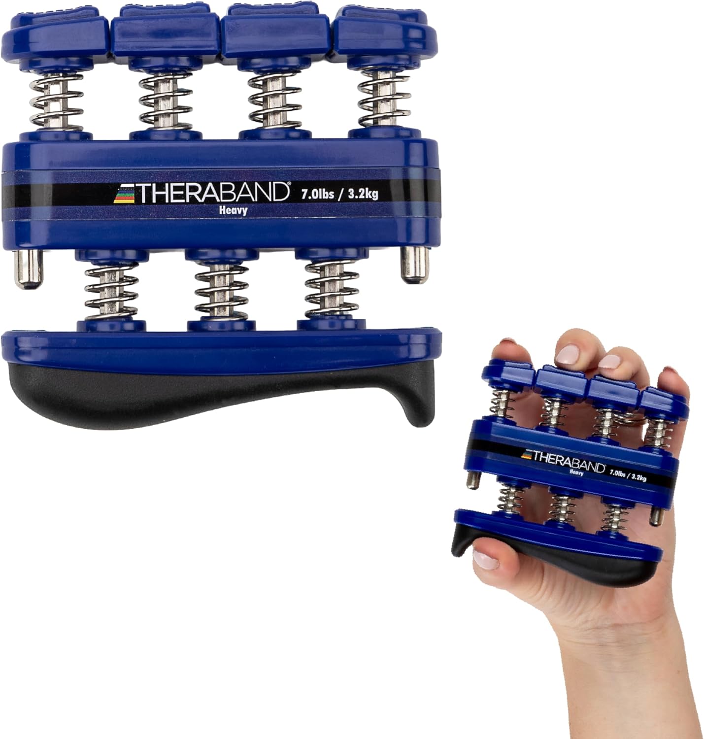 TheraBand Finger Exerciser — Hand & Finger Strengthener for Grip, Dexterity, Arthritis & Rehab — Spring-Loaded, Isolates Each Finger