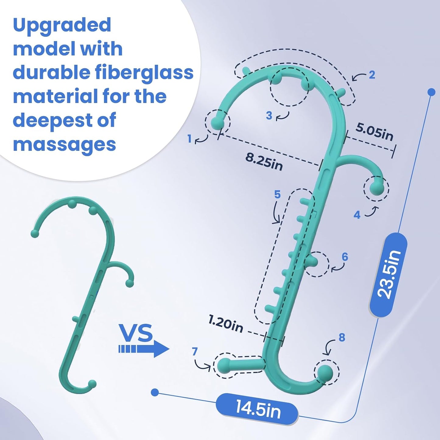 Ranarose Deep Tissue Back & Neck Massager for Body Muscle Pain Relief