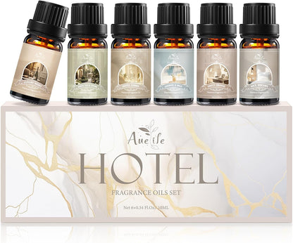 Auelife Men Essential Oils Set for Diffusers for Home, 6x10ml Scented Oil
