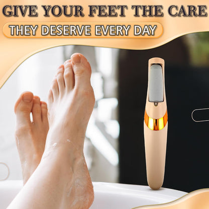 Electric Foot Callus Remover Tool for Dead Skin & Cracked Heels – Battery-Operated Foot Grinder with Replaceable Roller – Pedicure Tools for Feet & Toes – Smooth Feet at Home (Batteries Not Included)