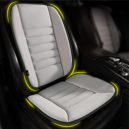 kingphenix Car Seat Cushion with Back Support Pillow: Enhanced Comfort Memory Foam Design for Pain Relief, Ideal for Drivers and Office Use - Ergonomic Lumbar Comfort for Long Sitting - Black