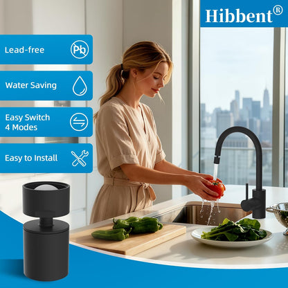 Hibbent NSF/ANSI/CAN 61 & cUPC Certified Faucet Aerator, Chrome