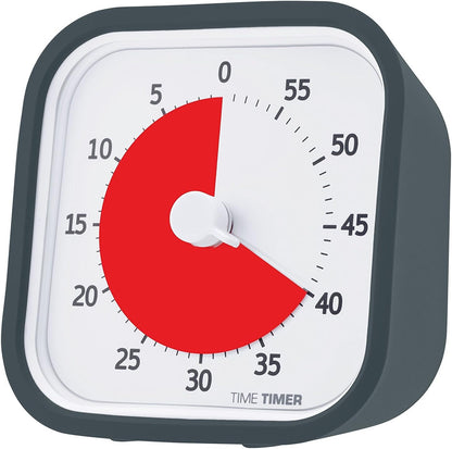 TIME TIMER 60 Minute MOD Education Edition ⁠— Visual Timer with Desktop Software for Kids Classroom Learning, Teachers Desk Clock, Study Tool and Office Meetings with Silent Operation (Charcoal)