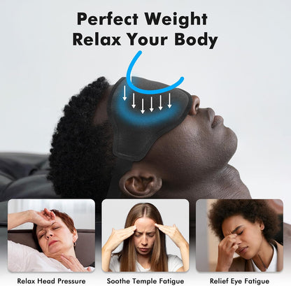 Sleep Eye Mask for Men Women, Lash Extensions 3D Sleeping Mask, Travel Blackout Night Blindfold Eye Shade Cover with Adjustable Strap (Black)