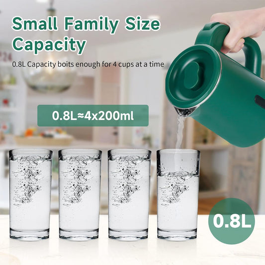 0.8L Small Travel Electric Tea Coffee Kettle