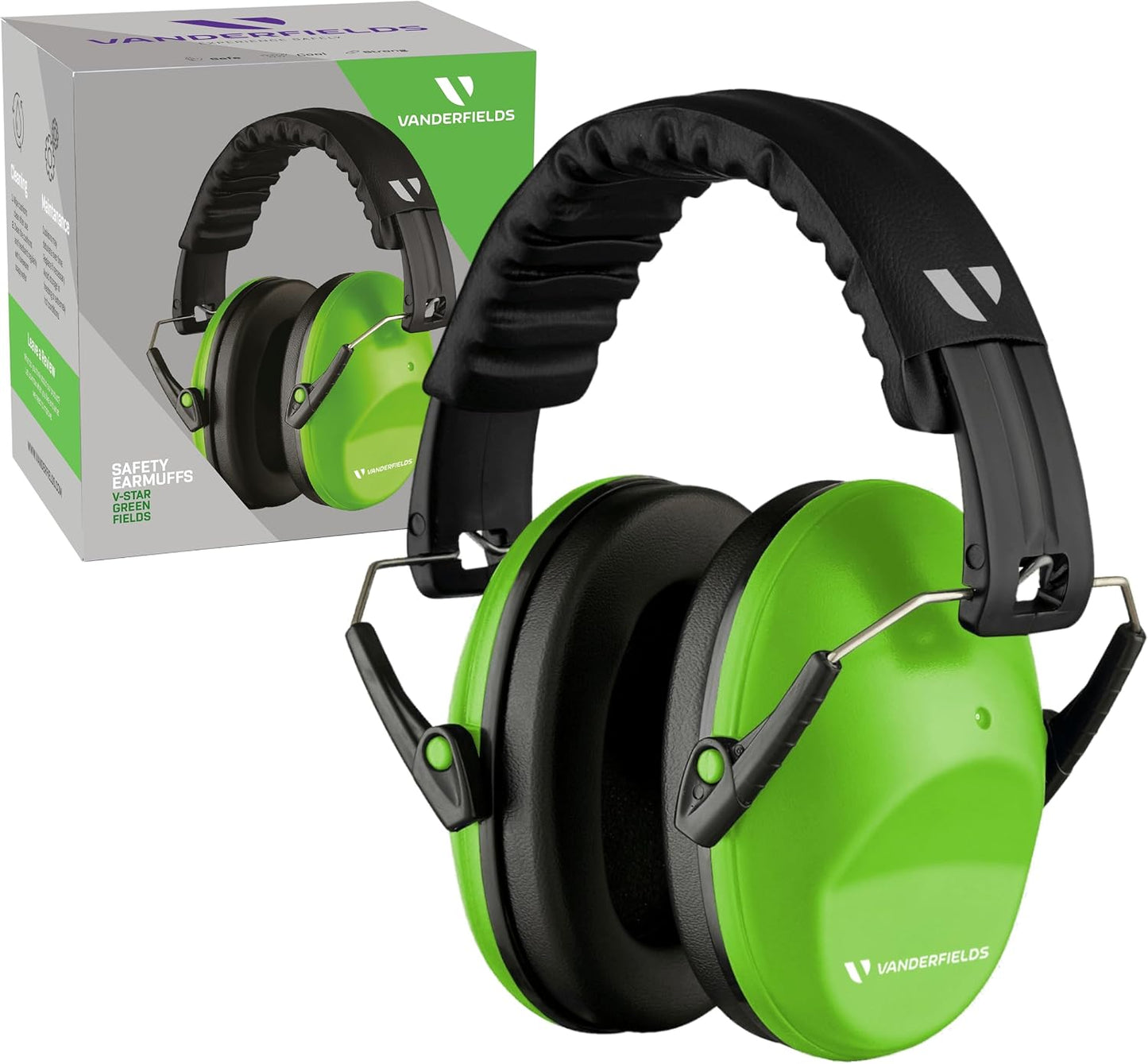 Vanderfields Hearing Protection Ear Muffs - Over 31 dB (2K Hz) Broad Noise Cancelling Sound Reduction Earmuffs for Kids 3-12