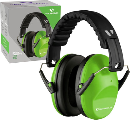 Vanderfields Hearing Protection Ear Muffs - Over 31 dB (2K Hz) Broad Noise Cancelling Sound Reduction Earmuffs for Kids 3-12