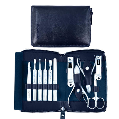 FAMILIFE Stainless Steel Manicure Set 11-in-1 Professional Nail Clipper Kit