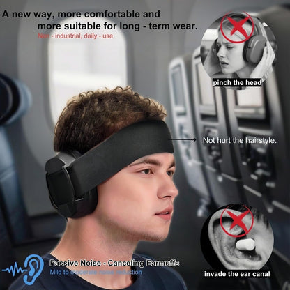Noise Reduction Ear Muffs, Sound Proof Ear Protection, Earmuffs for Sleeping Noise Cancelling