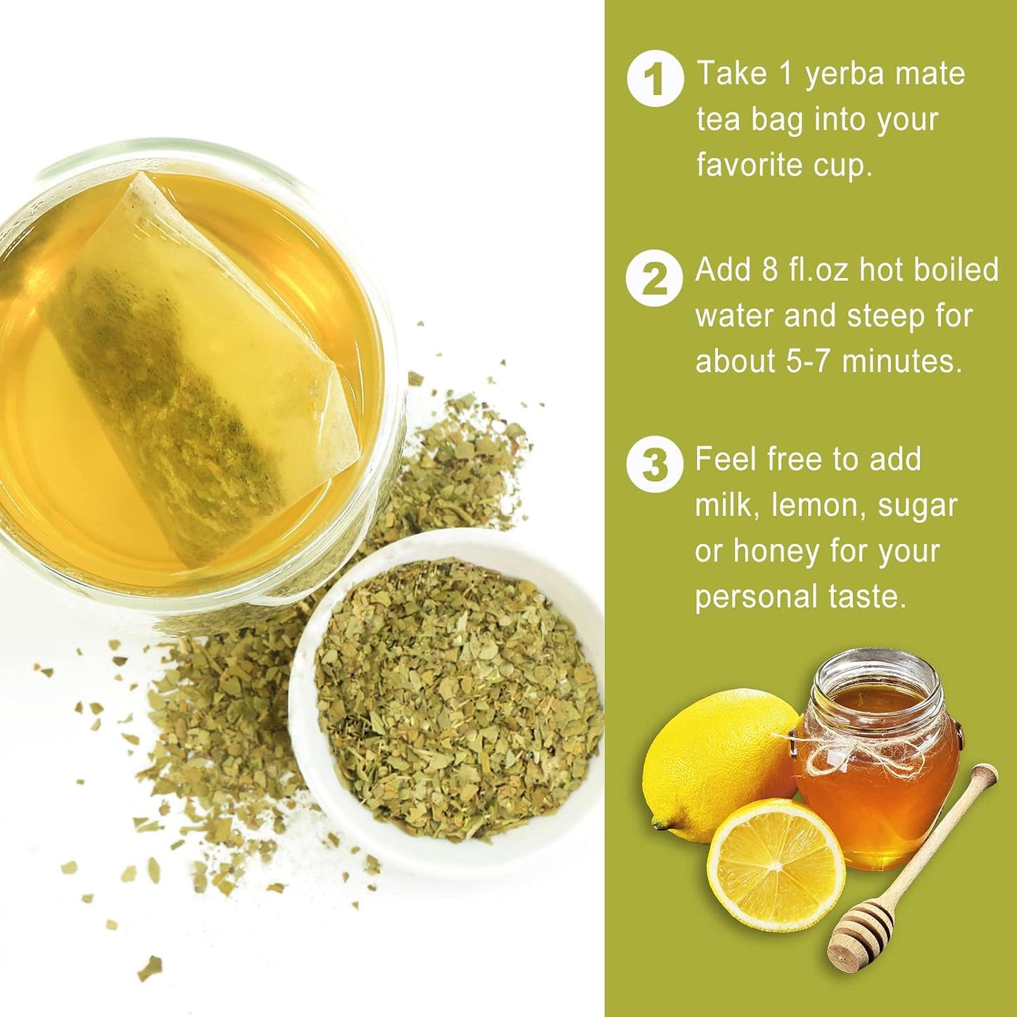 Jarteela Lemon Balm Tea, 1.5g x 60 Count - Natural Melissa Officinalis - Pyramid Herbal Lemon Balm Tea Bags for Digestion - Non-GMO - Caffeine-Free