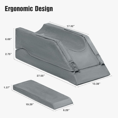 LightEase Memory Foam Leg Support and Elevation Pillow for After Surgery