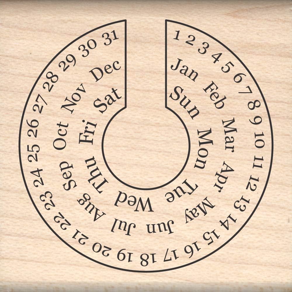 Stamps by Impression Journal, Habit Tracker, Calendar Rubber Stamp 2.25" x 2.75" 6 Row ST 1298