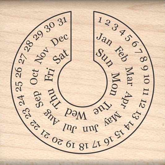 Stamps by Impression Journal, Habit Tracker, Calendar Rubber Stamp 2.25" x 2.75" 6 Row ST 1298