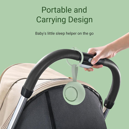 Portable Baby Sound Machine [White Noise for Babies Kids Adults][Timer Function][20 Soothing Sounds][Sleep Soother] 15 Hours Battery Life, Travel,Registry,Gifts,Shower,Clips on Baby Stroller