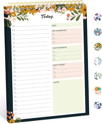 Taja To Do List Notepad, Undated Daily Planner for Work and Goal Setting