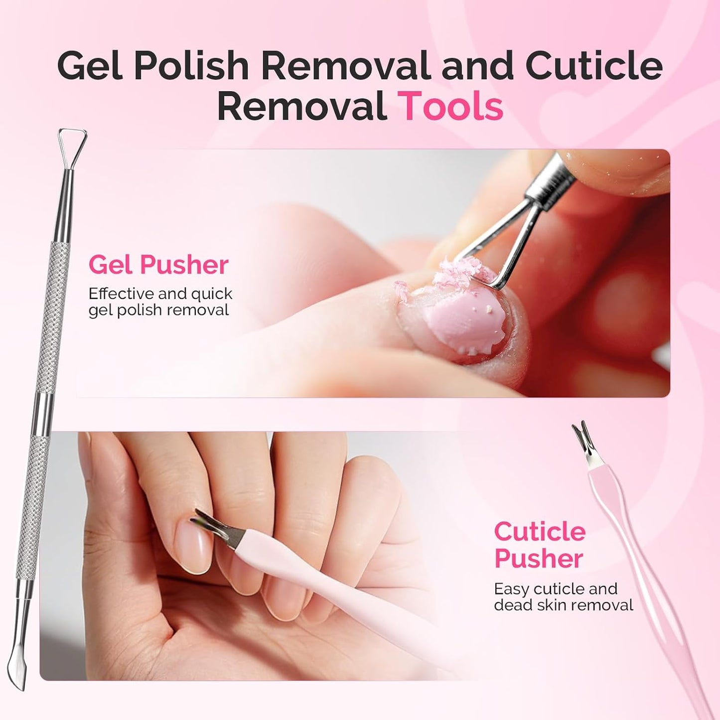MelodySusie 16Pcs Professional Nail Buffer Kit,Nail Files and Buffers,Nail Buffer Block,Nail Brush, Nail File Buffers Kit for Natural Nails,DIY,Home Use,Salon（100/180 Grit）
