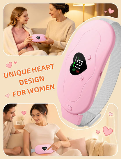 Glyduny Portable Heart Heating Pads, Electric Cordless Heat Pad