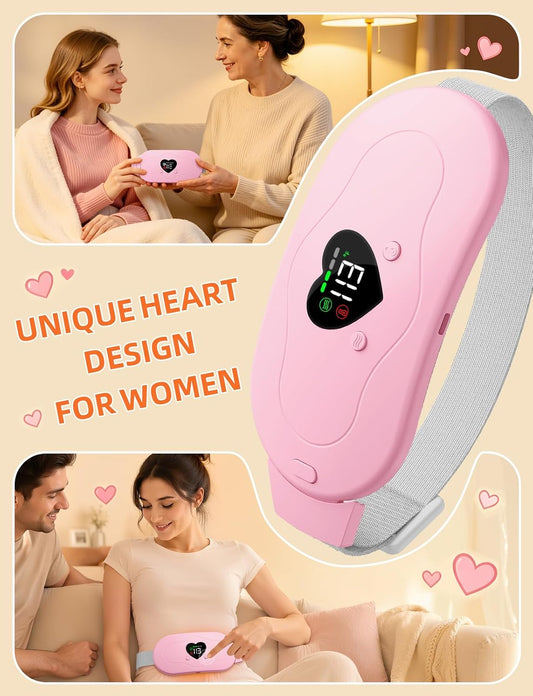 Glyduny Portable Heart Heating Pads, Electric Cordless Heat Pad