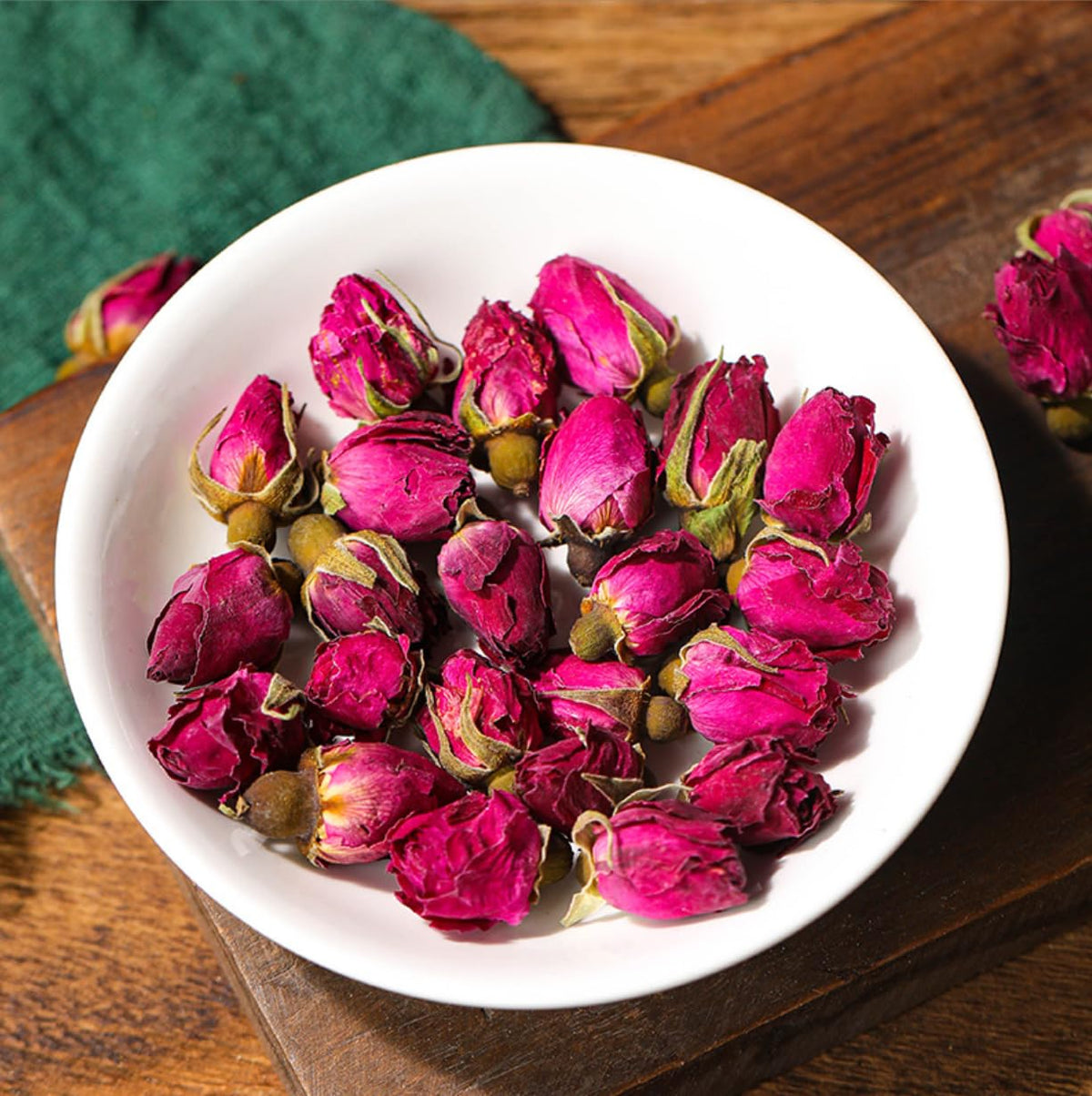 Zungtin Dried Rose Buds, 100% Pure Natural, 4 oz, Edible for Tea, Baking, Crafting, Soap Making