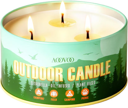 AOOVOO Sage Candle for Cleansing - 3 Wick 12oz Large Scented Candle with Crystals & Sage Leaves Inside, Soy Candles Non Toxic for Meditation Spiritual Gift, Aromatherapy Candle for Women Men
