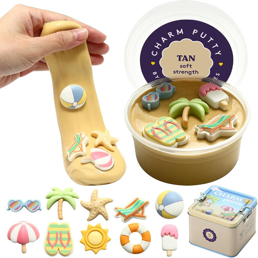 Special Supplies Sensory Therapy Putty for Kids and Adults with Cute Charms, Resistive Hand Exercise Stress Relief Therapy Putty (Farm)