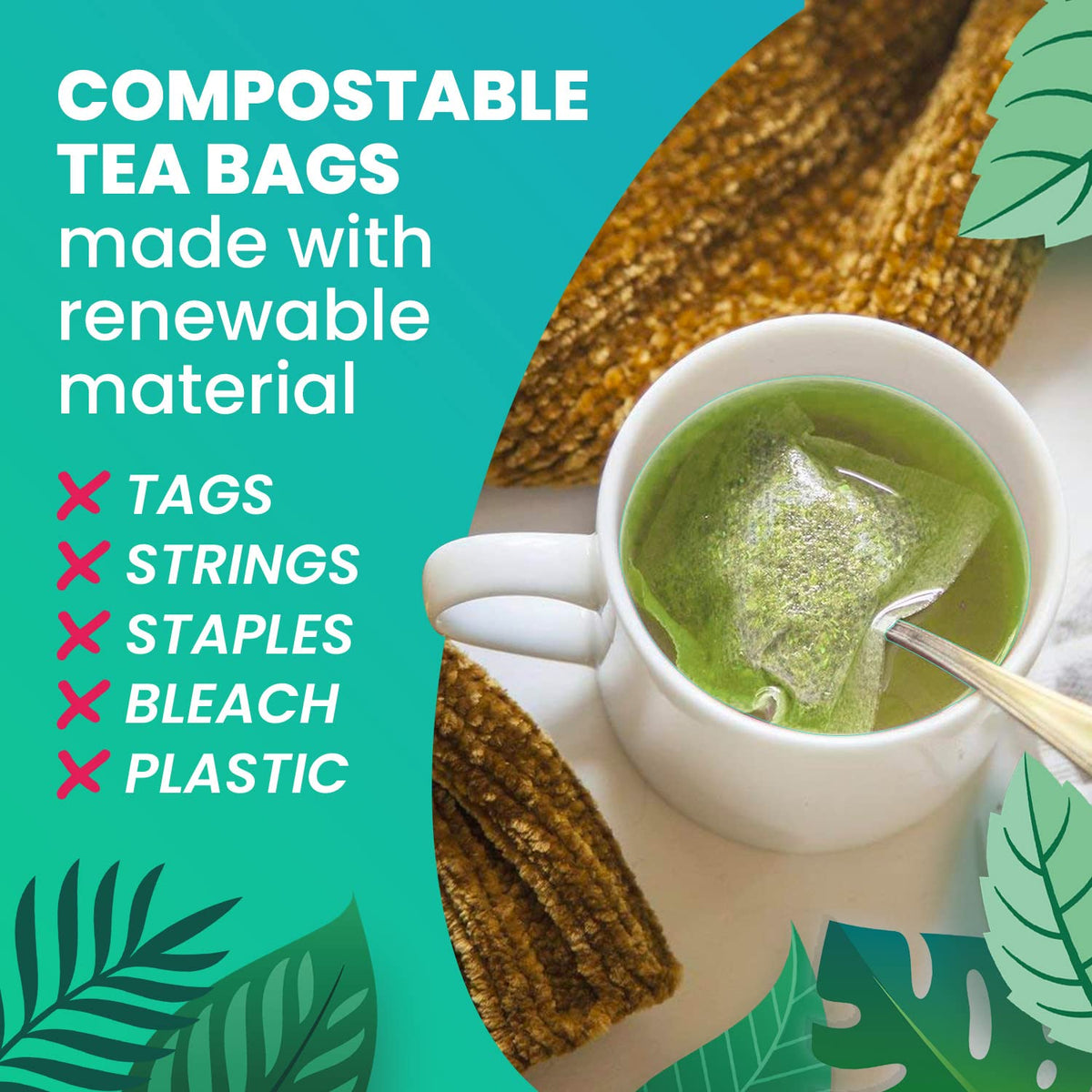Organic Nettle Leaf Tea | Eco-Friendly Tea Bags | Non-GMO Caffeine Free Tea With Zero Sugar | Cederberg Tea Company.