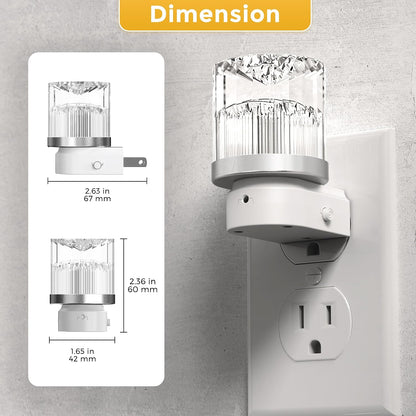 L LOHAS LED Night Light, Dimmable Night Lights Plug into Wall, Automatic Night Lights Plug in with Auto Light Sensor,Adjustable Brightness Amber LED Night Light, for Bedroom Hallway Home Decor