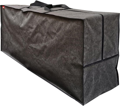 Outdoor Square Cushion/Cover Storage Bag, Protective Zippered Storage Bags with Handles, 32''L x 32''W x 24''H Black