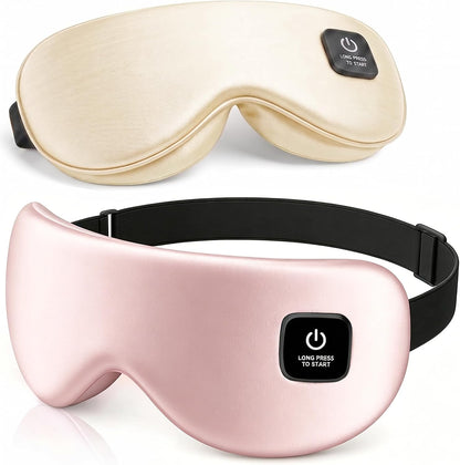 Cordless Heated Eye Mask for Dry Eyes Relief, Rechargeable Warm Eye Compress with 3 Temps, Washable Cover & Bonus Shell, Electric Eye Heating Pad for Sleep, Stye, Travel