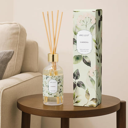 Airkeep Reed Diffuser Oil Set with Reed Sticks,Citrus Aromatherapy Oil Scent Diffuser for Home Office Bathroom Decoration Perfume and Gifts 3.38oz/100ml