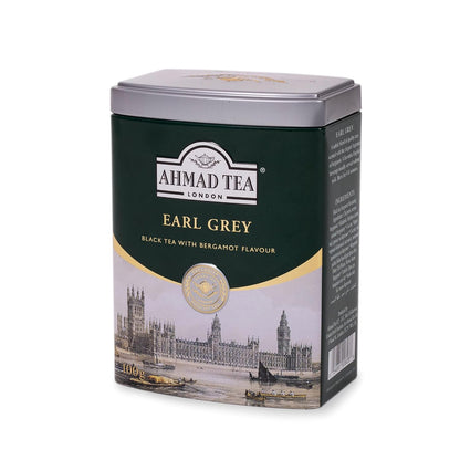 Ahmad Tea Caddy Gift Tin, English Scene, Earl Grey, 100 Gram