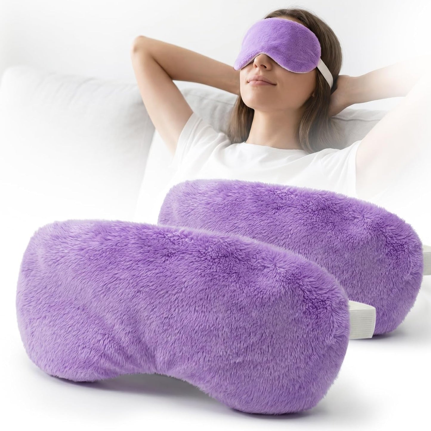 Heated Eye Mask for Dry Eyes, Steam Warm Compress for Stye Eye Treatment, Relieve, Hot Compress, Moist Heat Mask for Blepharitis (Steel Grey)