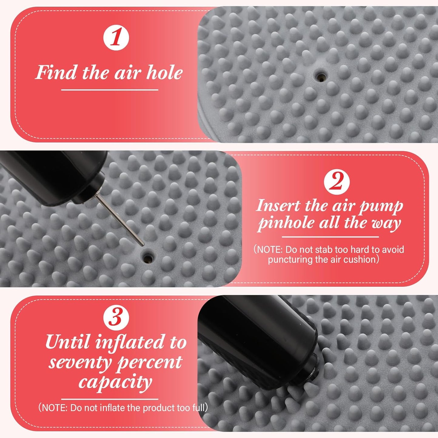 Libima 8 Pcs Wiggle Seat Inflated Wobble Cushion Sensory Seat Flexible Balance Board Balance Disc for Kids Men Women Physical Exercise Improving Posture Home Office Classroom