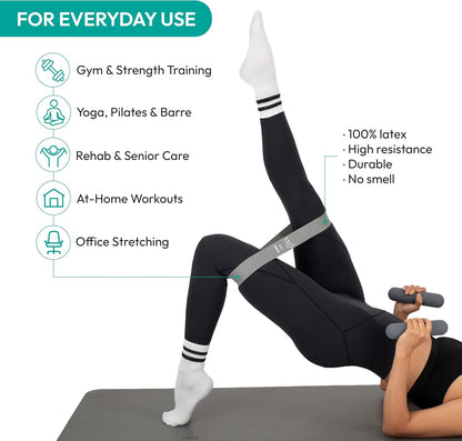 Fitness Resistance Bands Set Stretch Bands for Exercise Bands Resistance for Home Workout Bands, with Handles Bands for Working Out Portable Fitness Bands Resistance Bands for Women Elastic Band