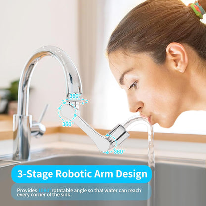 1080° Swivel Faucet Extender, Sliver, 2 PCS
